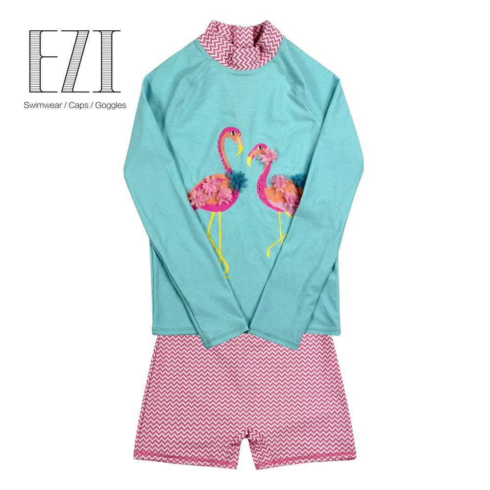 

JulySand Summer Baby Girl Swimsuit Bikinis 1-8 Years Swimwear for Girls UV50+Sun Protective Children Bathing Suits A18G002
