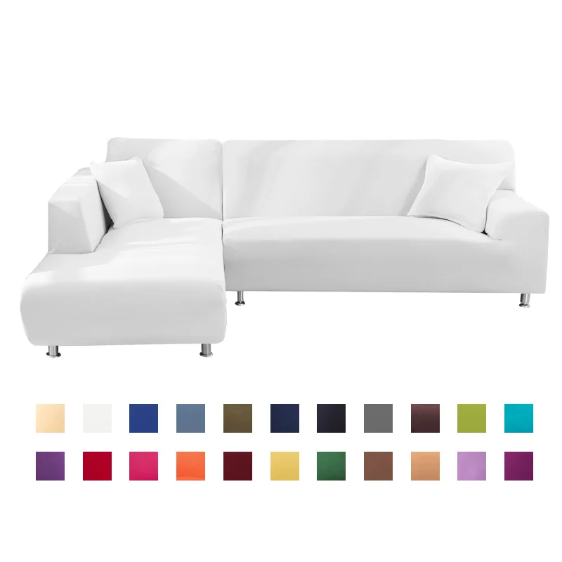 رخيصة 2 قطعة يغطي ل الزاوية أريكة على شكل L أريكة لغرفة المعيشة الاقسام شيزلونج أريكة الغلاف الزاوية أريكة تمتد مرونة