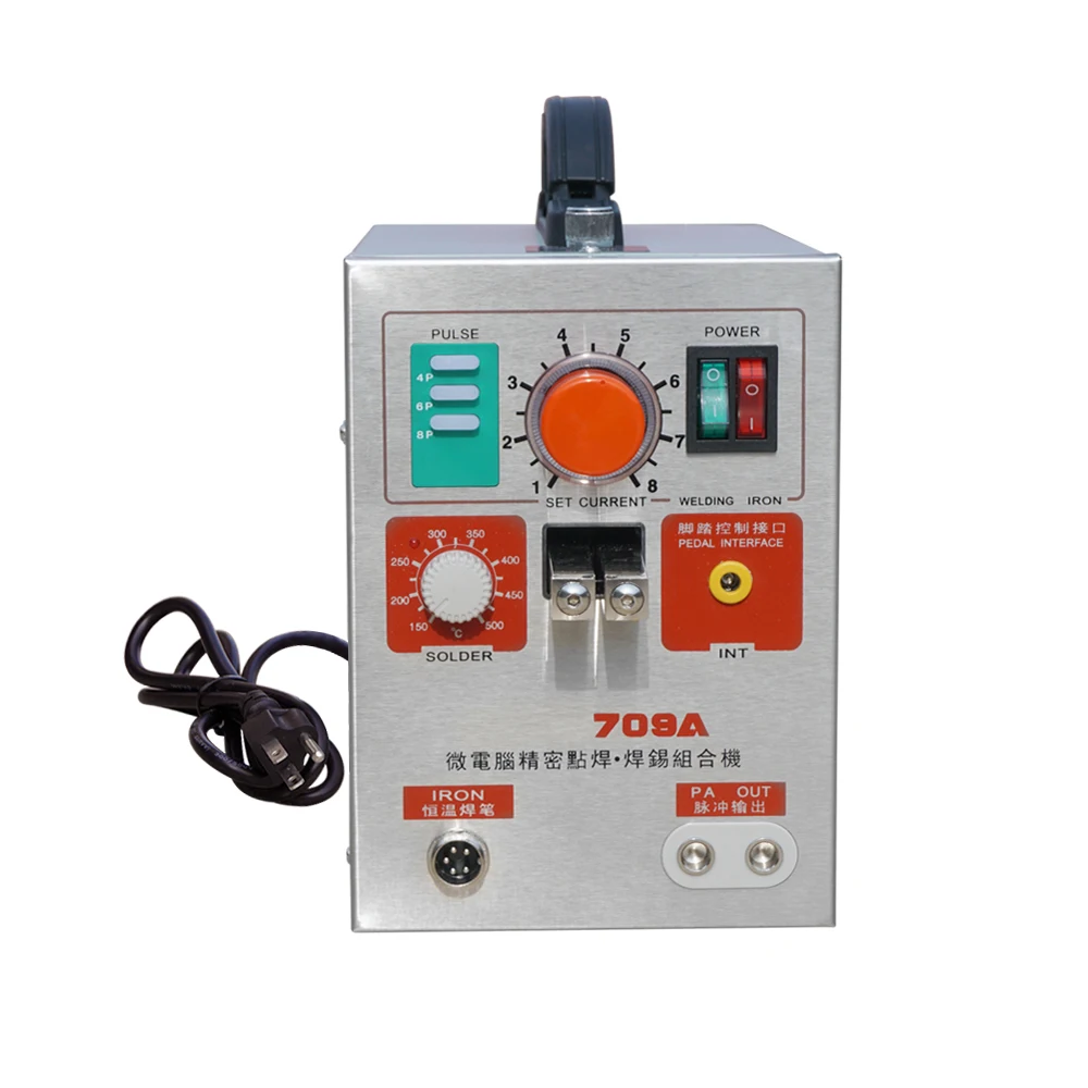 

ECO 2 in 1 1.9KW Spot Welder Solderi Iron Staion 709A Battery Welding Machine