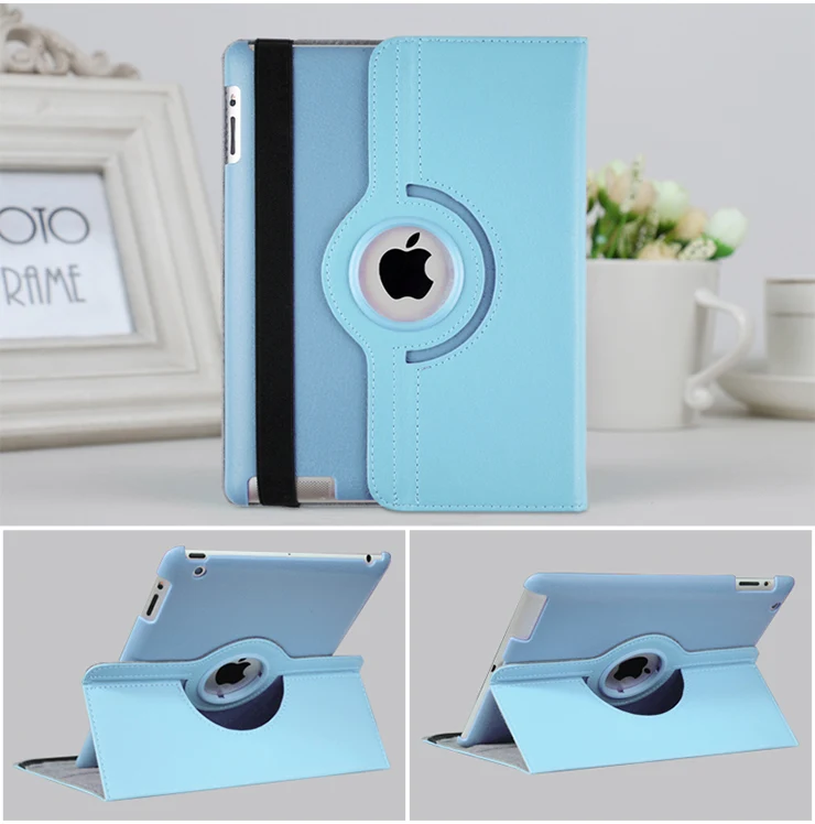 

DH Case PU Leather Smart Case For iPad 2/3/4 Auto Sleep Full Protective Case PU Flip Stand Smart Cover Case for ipad 2 3 4