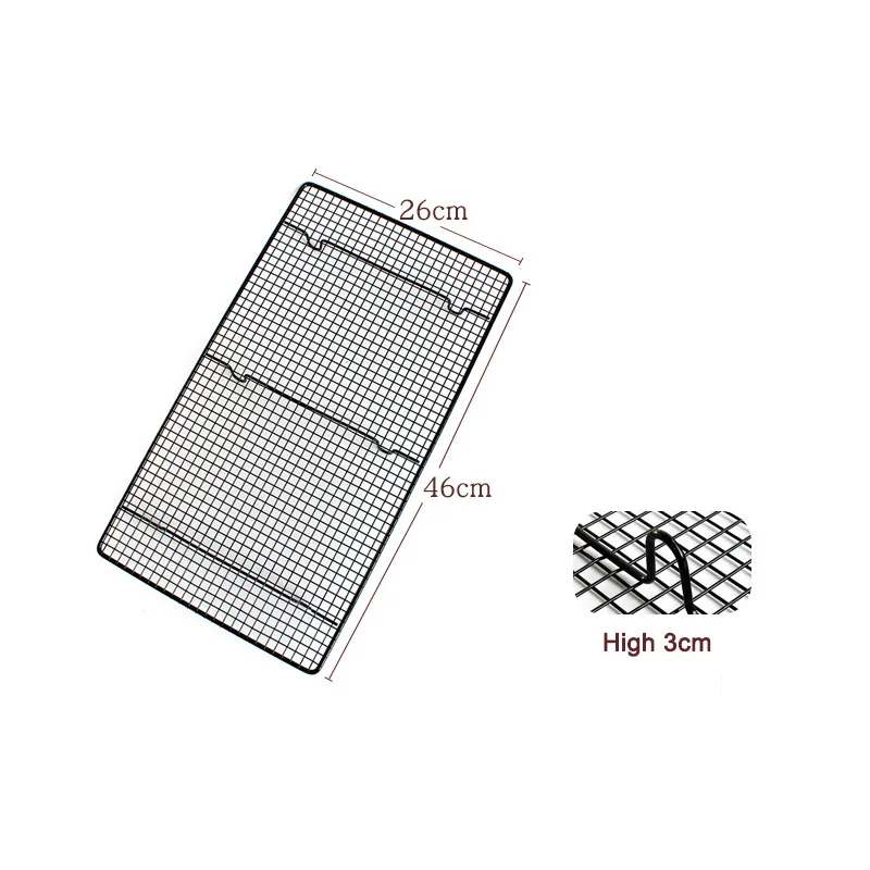 Антипригарная проволочная охлаждающая подставка для жарки, противень для выпечки, решетка для духовки, инструмент для выпечки RT99