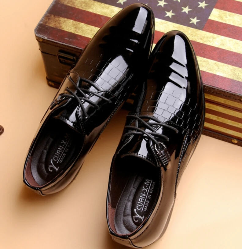 Весна г. мужские кожаные туфли, модельная обувь для торжеств, свадьбы деловые мужские офисные работы на плоской подошве Zapatillas HOMBRE