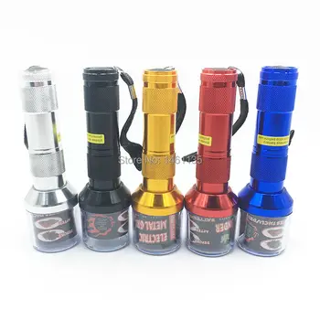 

New narguile electric herb grinder, flashlight modelling the grinder weed, smoking pipe prerequisite products, free shipping