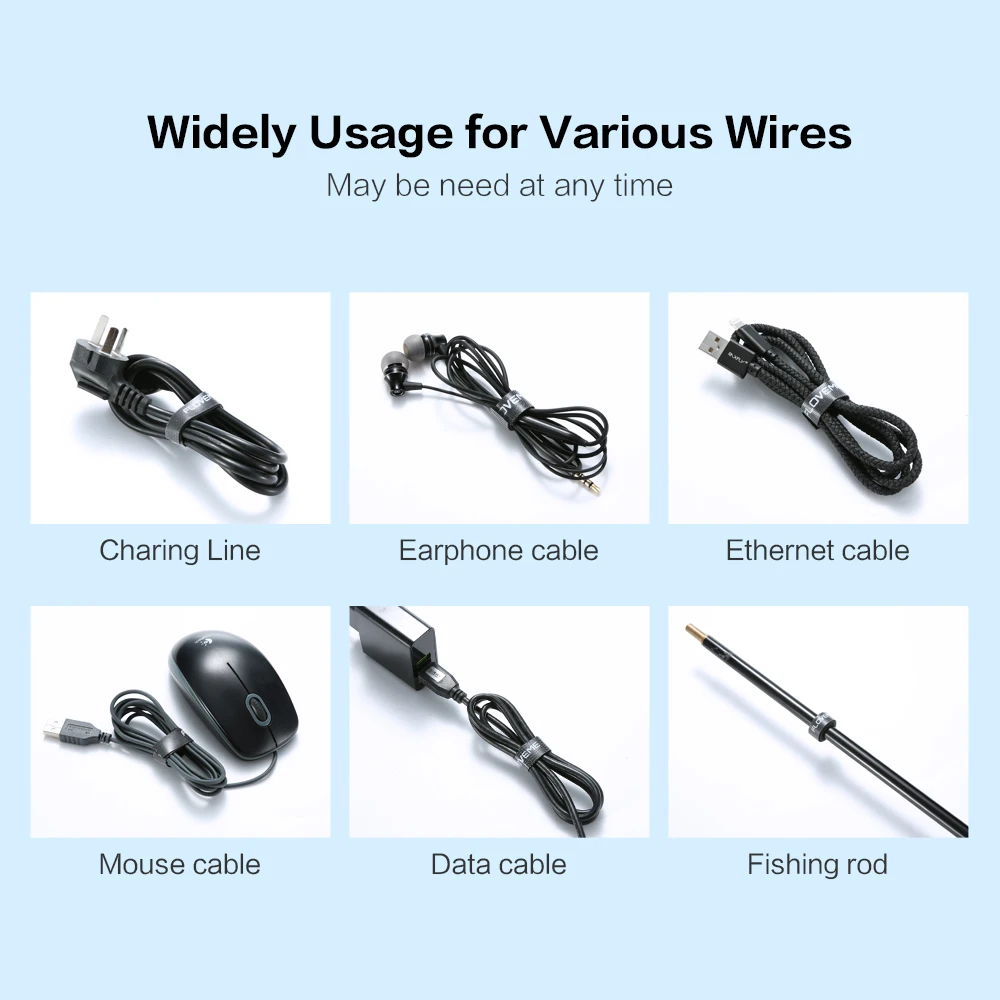 FLOVEME Wire Winder Cable Organizer USB Cable Phone Computer Tablet PC Cable Protector 1M 3M 5M HDMI Line Management Clip Holder FLOVEME Wire Winder Cable Organizer USB Cable Phone Computer Tablet PC Cable Protector 1M 3M 5M HDMI Line Management Clip Holder