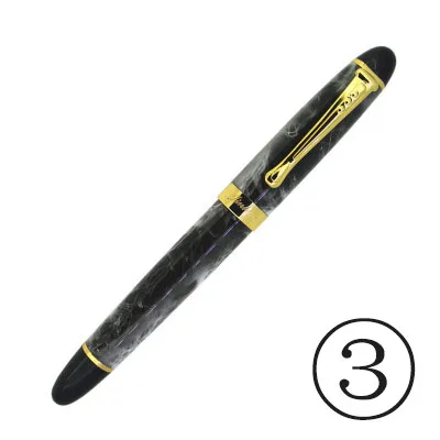 gray marble Jinhao качество G перо металлическое модифицированное Caneta каллиграфия круглый корпус цветок тело английская перьевая ручка канцелярские заменители dip Ручка - Цвет: gray marble