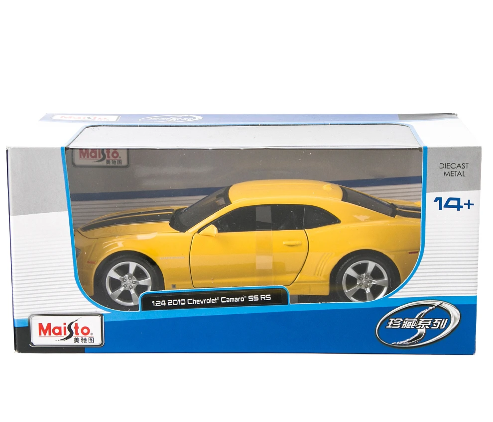 1:24 модель Maisto 2010 Chevrolet Camaro ss RS металлические Литые игрушечные машинки коллекционные модели игрушечных автомобилей для мальчиков Подарки оригинальная коробка