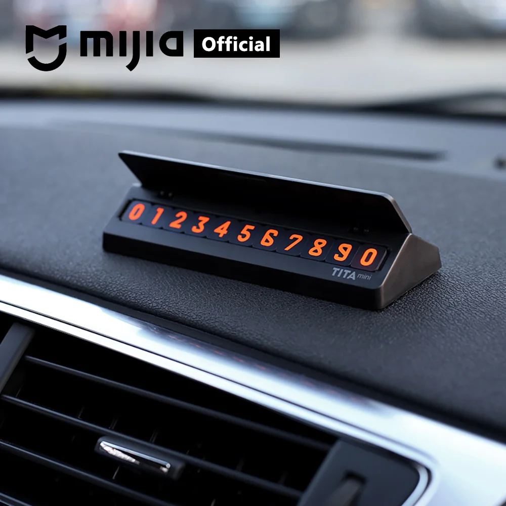 

Xiaomi TITA Temporary Parking Card Universal Car Phone Number Card Auto accessories Stop Parking Sign Notice Number Card Gift