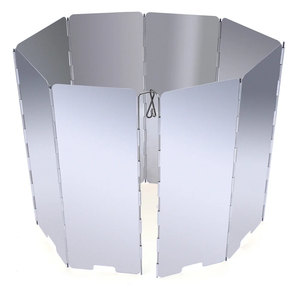 

8/10 Plates Gas Stove Windshield Windproof Foldable Stove Folding Screen Alloy Wind Screen For Camping Outdoor Picnic