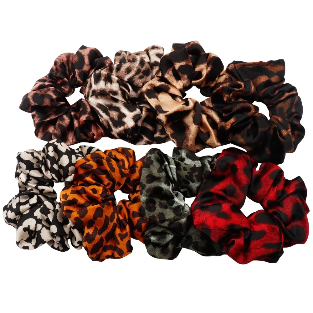 

Leopard Velvet Scrunchies For Women Winter Elastic Rubber Band Soft Hair Tie Hair Accessories Gum For Hair Scrunchies