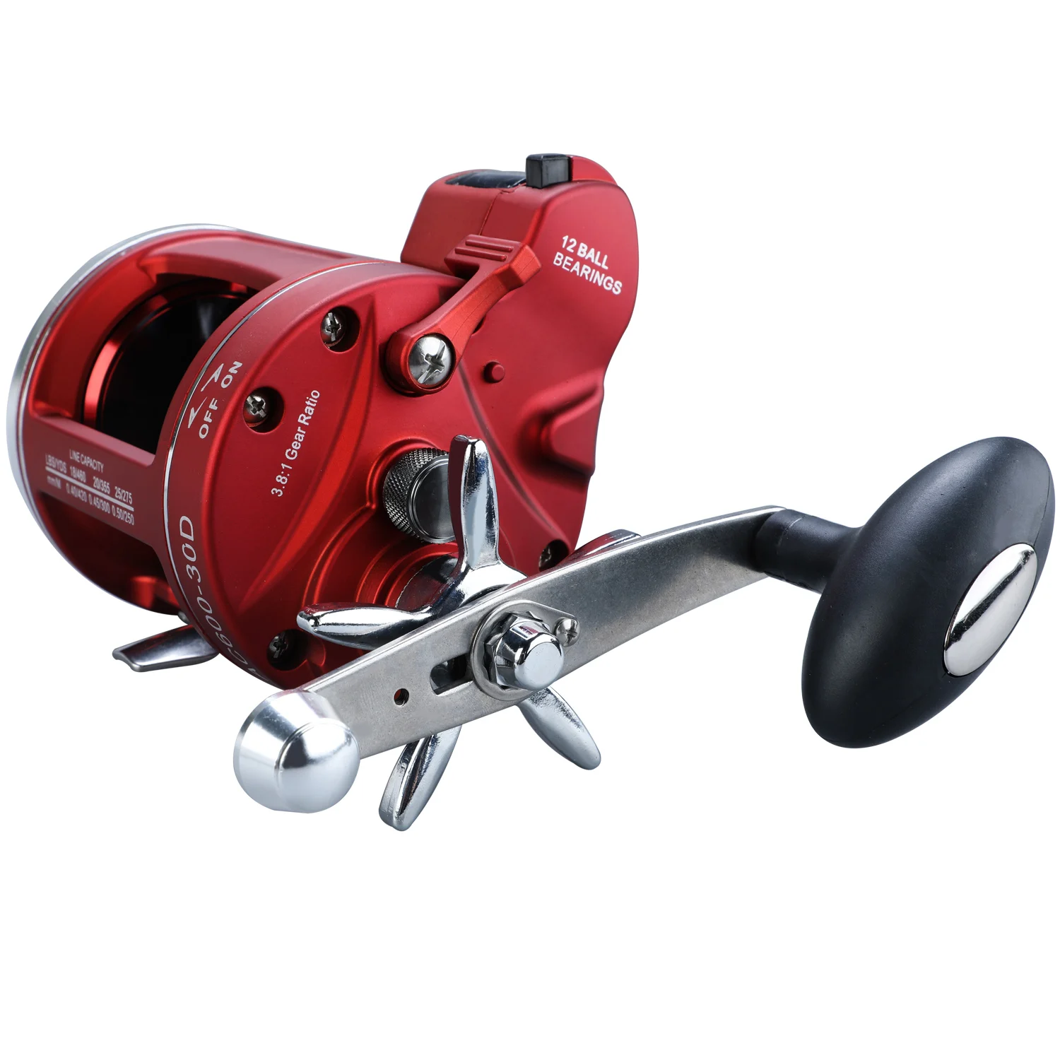 Pesca ao Corrico Carretel de Pesca de Água Sougayilang Alta Forte Salgada Pesca Isca Fundição Carretel Arraste Max 28kg Mar Mod. 1265465 10 Carretilhas de pesca