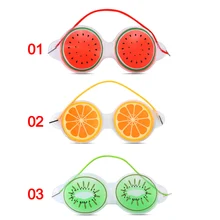 1 шт., новая милая ледяная гелевая маска для глаз, холодный компресс, Фруктовый гель для глаз, облегчение усталости глаз, охлаждение, Уход за глазами, релаксация, маска для сна, маска для глаз