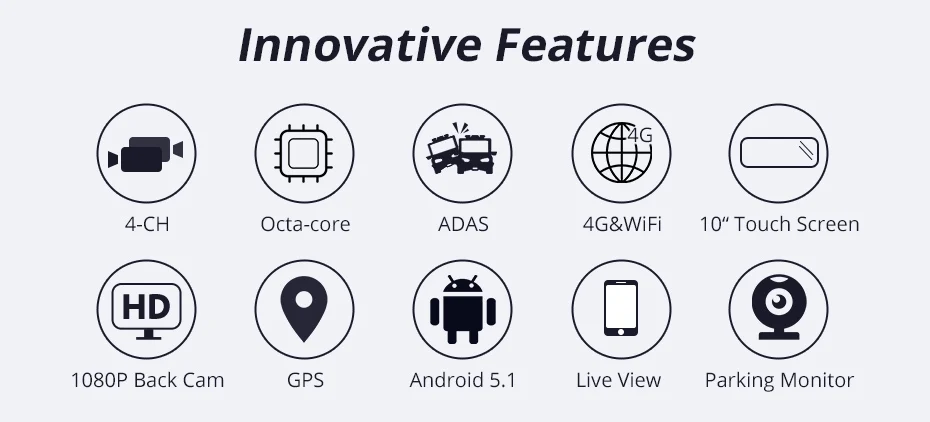 Junsun 1" 4G 4 камеры Автомобильный видеорегистратор ADAS Android автомобильный видеорегистратор 1080P зеркало заднего вида с gps навигацией Dashcam