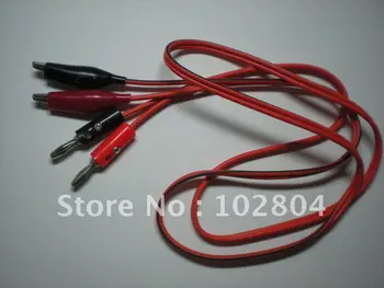 

Alligator Clip Test Lead to Banana Plug line cable 1M Black&Red 50 set per Lot