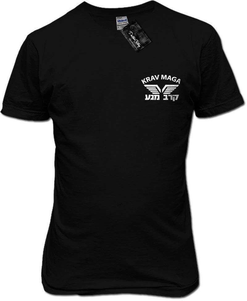 Aprom T-shirt Krav MAGA NA KM 2 arti marziali Self Defence Uomo MMA Freefight Israel