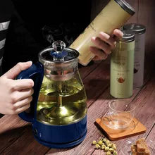 Стекло чайник anhua черный бытовой паровой полностью автоматический термостойкие pu 'er