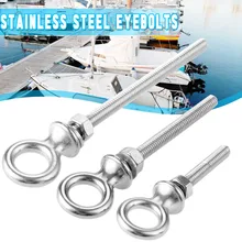 Петля из нержавеющей стали морская яхта Класс рым-болты с резьбой 60/80/100 мм гайки хорошая твердость, устойчивые к ультрафиолетовым лучам аксессуары
