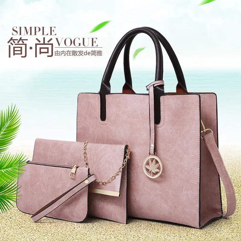 

Dropshipping Soperwillton Women Bag Top-Handle Bag Female Brand 2018 Women Messenger Bags Handbag Set PU Leather Composite Bag