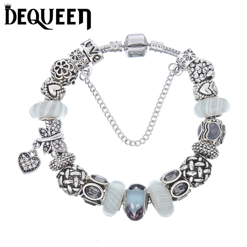 Prix pour Nouveau Mode Papillon Charme Bracelets pour Femmes Argent Perles fit Berloque Bracelets & Bangles DIY Bijoux Cadeau De Noël Prix pour Nouveau Mode Papillon Charme Bracelets pour Femmes Argent Perles fit Berloque Bracelets & Bangles DIY Bijoux Cadeau De Noël