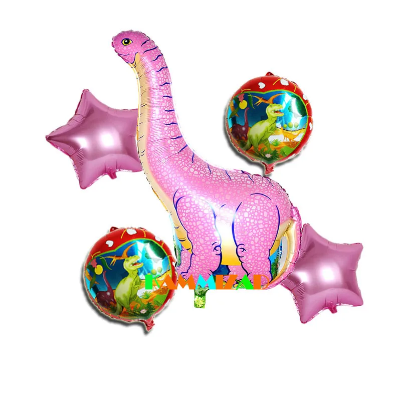 Фольгированные воздушные шары в форме динозавра 5 шт./компл.|foil balloons|party suppliesparty