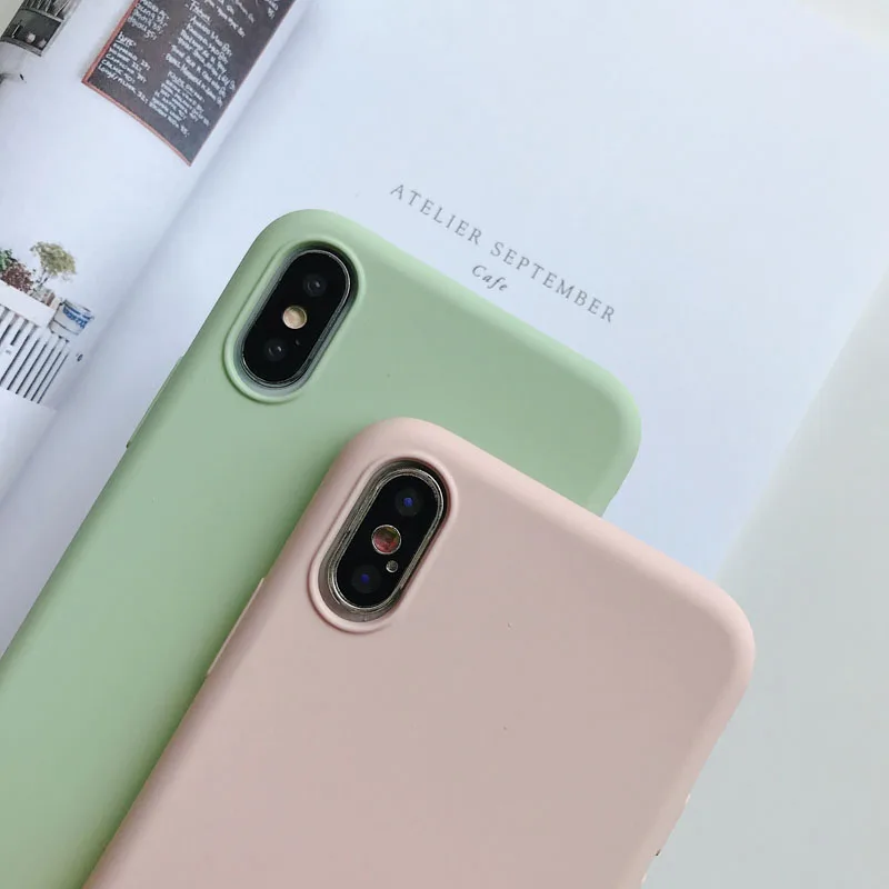 Роскошный Мягкий ТПУ силиконовый чехол для телефона для iPhone 11 Pro XS Max XR X 10 iPhone 8 7 Plus iPhone 6S 6 S 6Plus