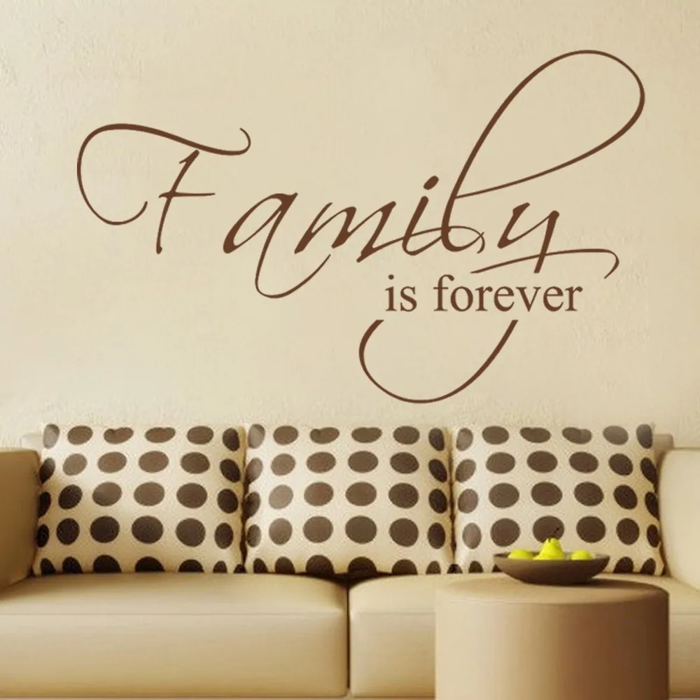 Family is Forever Housewares Family Wall Decal Quote Vinyl Text
