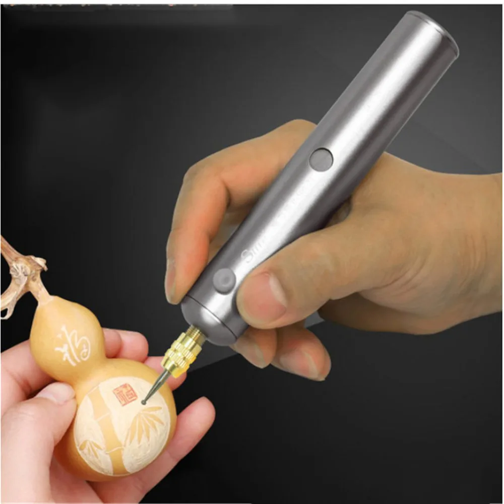 

3.7V Mini Electric Grinder Engraving Pen Electric Drill Grinding Polishing Tool Dual Charging Way