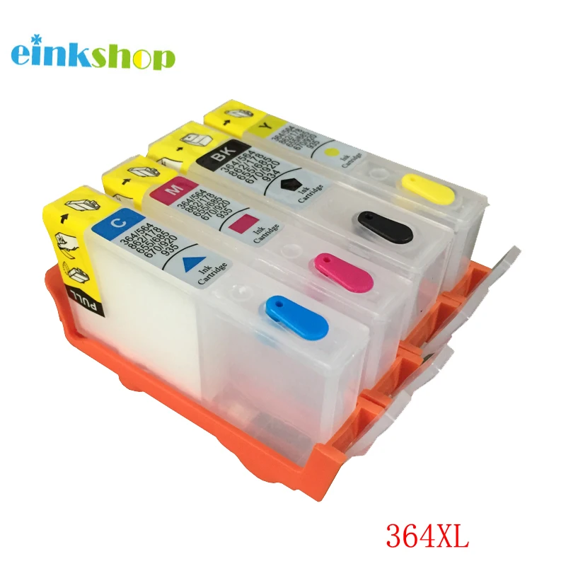 einkshop 364 XL Refillable Cartridges with Chip for HP deskjet 4620 5510 3070a 3520 5520 6510 6515 6520 7510 7515 Printer | Компьютеры и