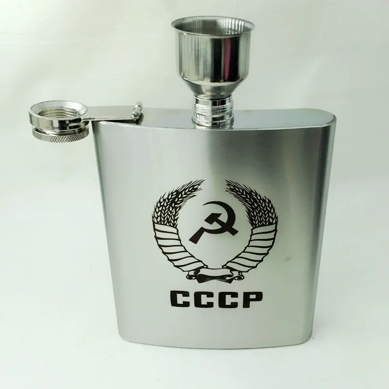 Фляжка из нержавеющей стали 18 унций с бесплатной воронкой|steel life|steel plateflask designs |