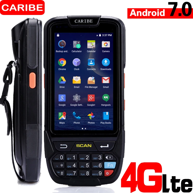 Caribe PL-40L 4 جرام وعرة الروبوت PDA الصناعية اللوحي مع لمسافات طويلة RFID قارئ 1D ليزر ماسحة Caribe PL-40L 4 جرام وعرة الروبوت PDA الصناعية اللوحي مع لمسافات طويلة RFID قارئ 1D ليزر ماسحة