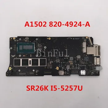 

High quality For Apple A1502 Laptop motherboard 820-4924-A 2015 With SR26K I5-5257U CPU 100% full Tested OK+Free shipping