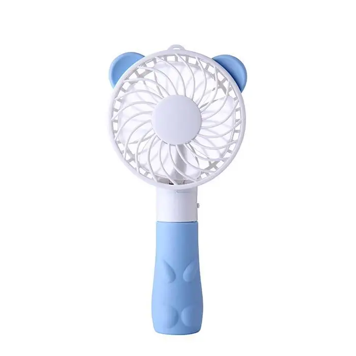 Mini Lovely Bear Shape Rechargeable Handheld Fan For Home Office Travel