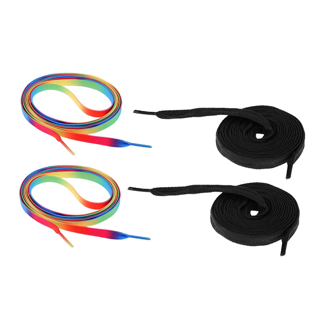 Perfeclan 2 Pairs Roller Inline Skate Shoelaces Skates Strings Shoes Laces for Skating Sports Boots Quad Skates Hockey