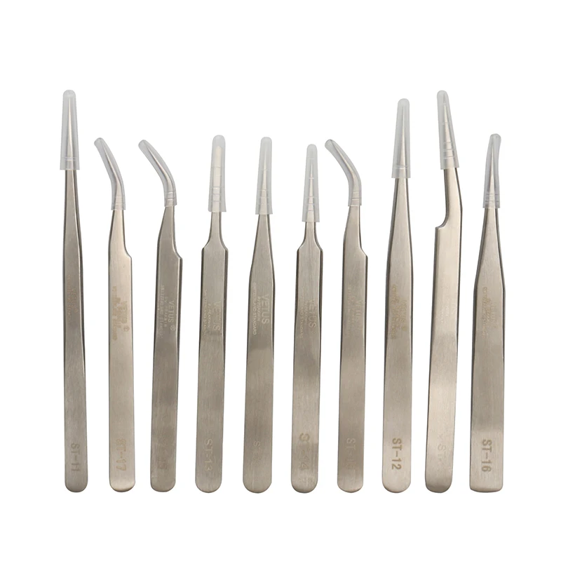 

5pcs High Quality Stainless Steel Flower Eyebrow Tweezers False Eyelash Extension Tools Auxilia Makeup Tools Eyebrow