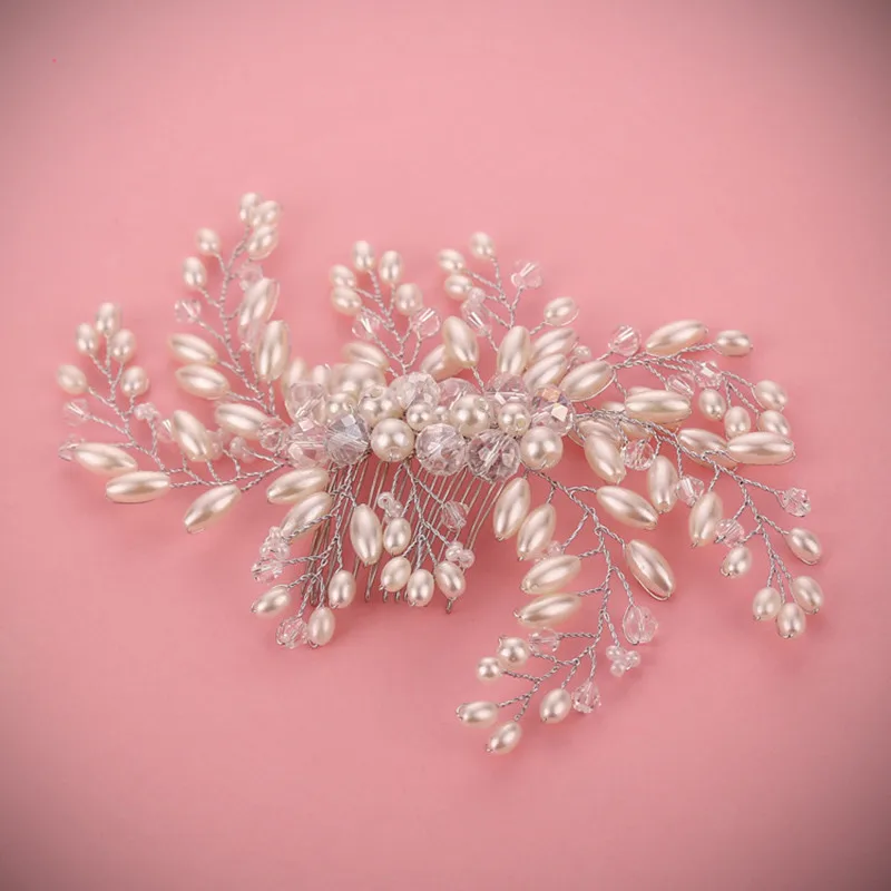 Wedding-Hair-Comb-Accessories-Bridal-Luxury-Charms-Pearl-Jewelry-Handmade-Clear-Crystals-Beads-Bridal-Wedding-Tiara (3)