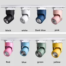 Затемнения УДАРА светодиодный Трековый светильник 10 w 20 W AC85-265V осветительная арматура прожектор потолочная Lightsfor магазин Молл выставка