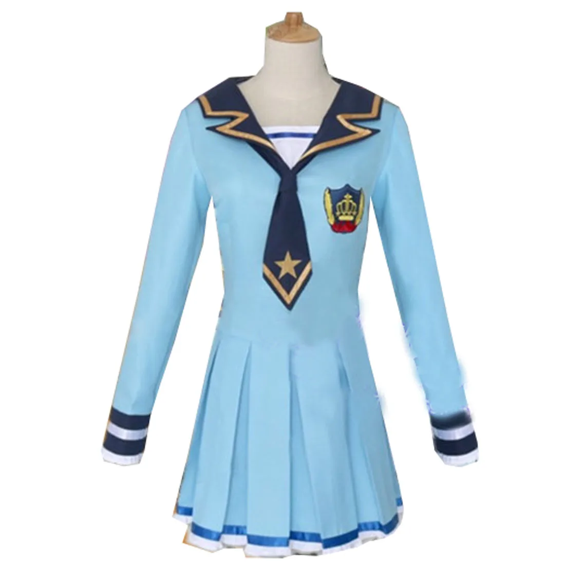 Аниме Aikatsu 2019! Nijino Yume униформы морского флота платье Косплэй костюм вечерние
