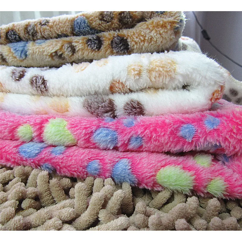 Soft Fleece Pet Blanket Dog Cat Bed Mat Sleeping Mattress Small Medium Dogs Cats Air Condition Cushion Cover Towel Pet 40JA9 (4)