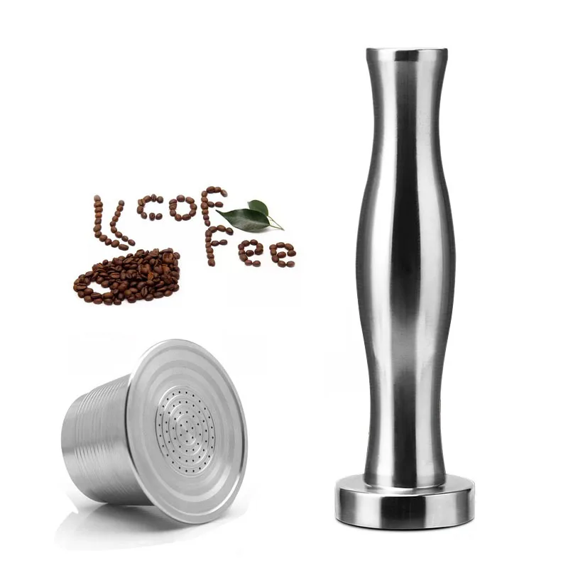 

Coffee Filter Nespresso Stainless Steel Refillable Reusable Coffee Capsule Coffee Tamper Food Grade Coffee Pod Nespresso Machine