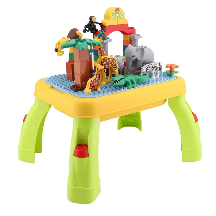 DIY Ball Track Bricks Kids Toys Building Blocks Storage Table DIY Ball Track Bricks Kids Toys Building Blocks Storage Table