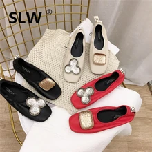 Г. Новые модные водонепроницаемые мокасины из эластичной ткани на шнуровке удобная мягкая повседневная обувь из искусственной кожи на плоской подошве с квадратным носком и металлическим украшением