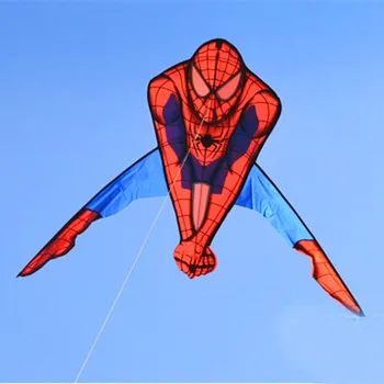 

free shipping high quality spider kites 10pcs/lot wholesale child cheap kite flying toys nylon ripstop kevlar line weifang