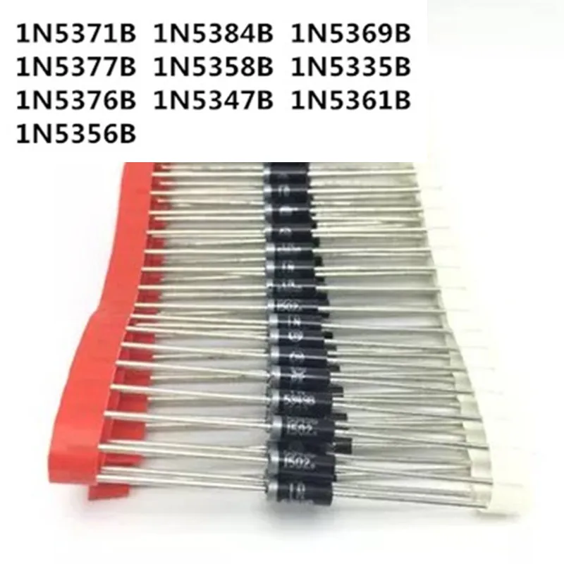 

SZFTHRXDZ Wholesale prices 50PCS 5W 1N5371B 1N5384B 1N5369B 1N5377B 1N5358B 1N5335B 1N5376B 1N5347B 1N5361B 1N5356B