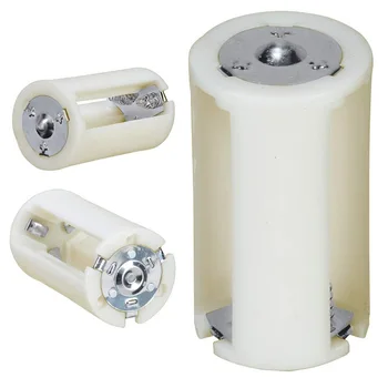 

2019 Fashion 4PCS Translucent AA to Size D Battery Converter Adapter Case AA Battery Case NK-Shopping