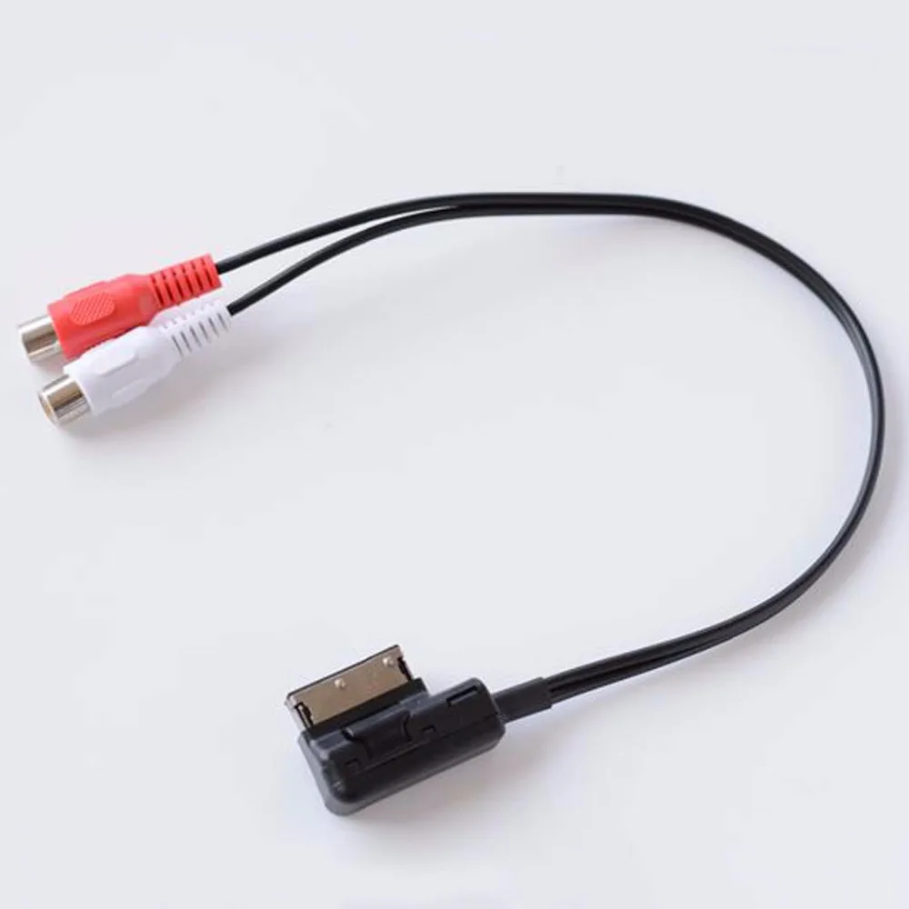2RCA AUX вход в кабель для A6 A4 A8L Q5 Q7 S5 A5 Q3 A3 AMI интерфейс передачи | Автомобили и