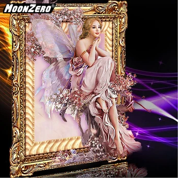 

New Diamond Embroidered Woman Square or Round Diamond Needlework Mosaic Handmade Picture Scroll Painting Full Diamond WYZ18523