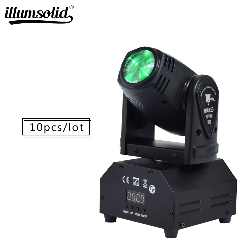 

stage light moving head RGBW effect spot party lights for dj 10pcs/lot