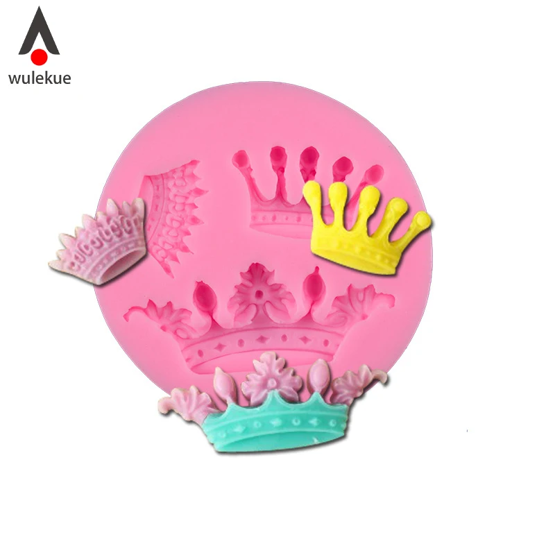 

Wulekue 3D Silicone Three crown Shape DIY Cake Chocolate Fondant Manual Mold Decorating Party Kitchen Accessories Baking Tools