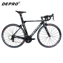 DEPRO R1-500-EB-22SM 2017 Carbon Road Bike Complete Bicycle Carbon 700C Carbon Fiber Frame 22 Speed Presented Pedal Bicicleta