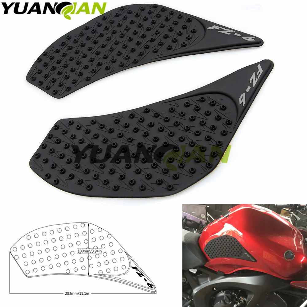 Antiderrapante de Tanque para Yamaha para Modelos Adesivo à Gás 3m para Tração Protetor Yamaha 2008 fz 6n Fz6 n Decalque Fz6n 2006 2007