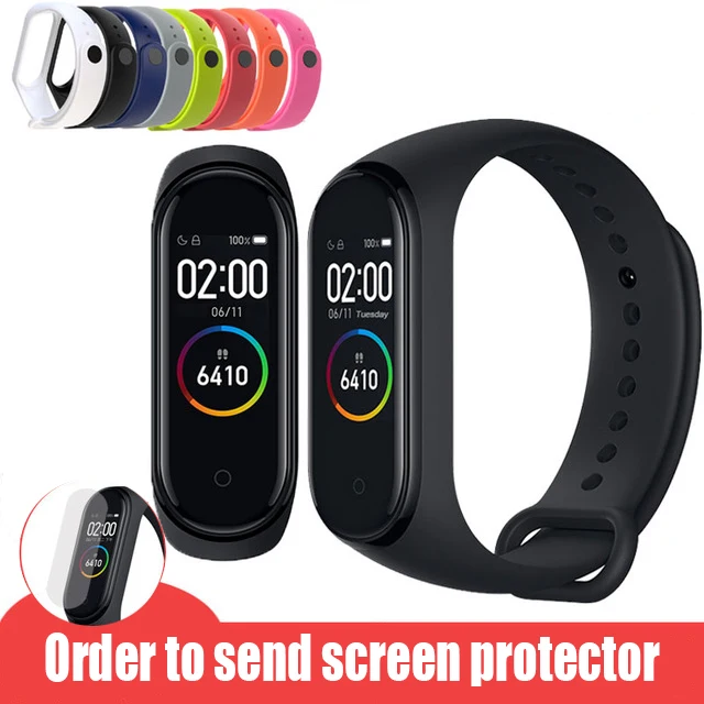 

Sport Mi Band 4 Strap wrist for Xiaomi mi band 4 Compatible Silicone Bracelet for xiaomi Mi band 3 band3 smart watch bracelet